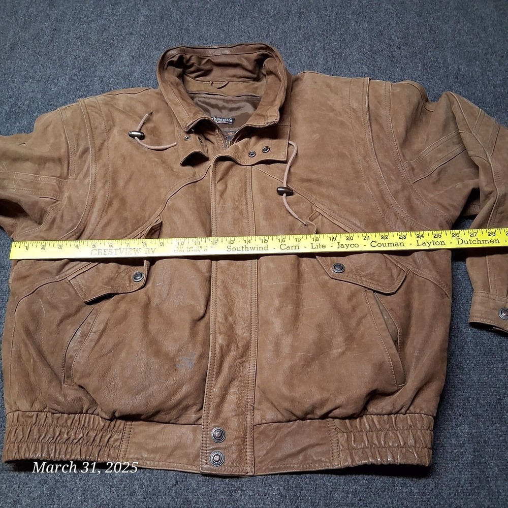 Vintage Wilsons Leather Adventure Bound Jacket Men Size XL  Boxy Aviator‎ - Picture 5 of 9